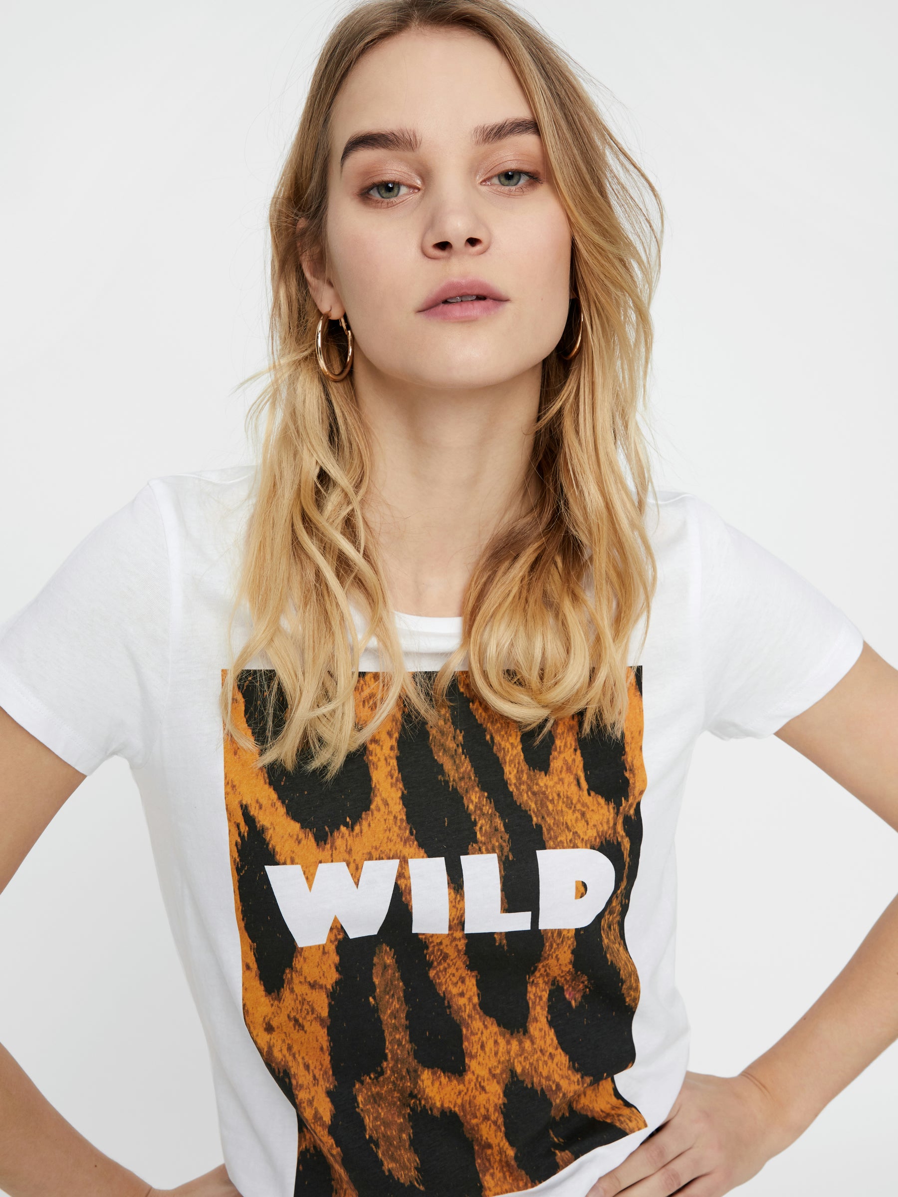 noisy-may-t-shirt-kurzarm-tiger-rundhals image 5