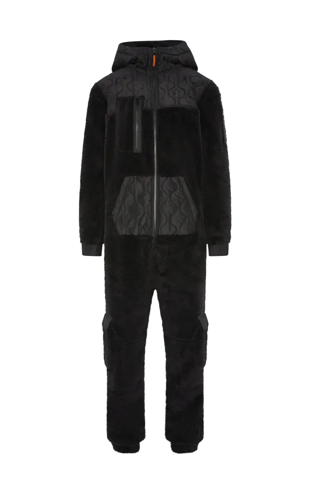 onepiece-puppy-cargo-jumpsuit-overall-schwarz-fleece image 1