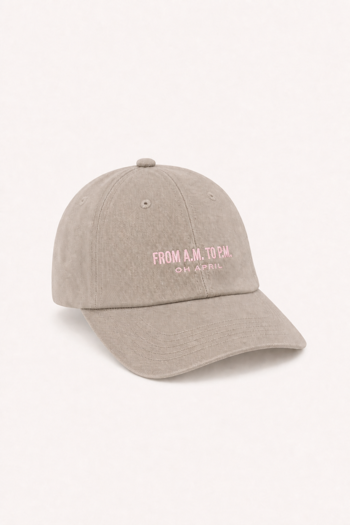 oh-april-aviva-cap-taupe-dad-cap-baumwolle image 2