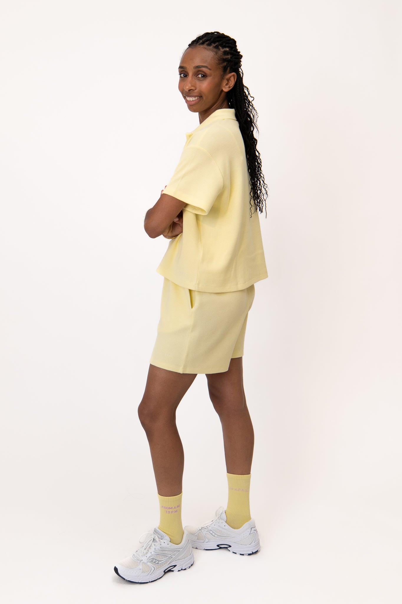 oh-april-sunny-side-up-set-polo-butter-yellow-baumwolle image 2