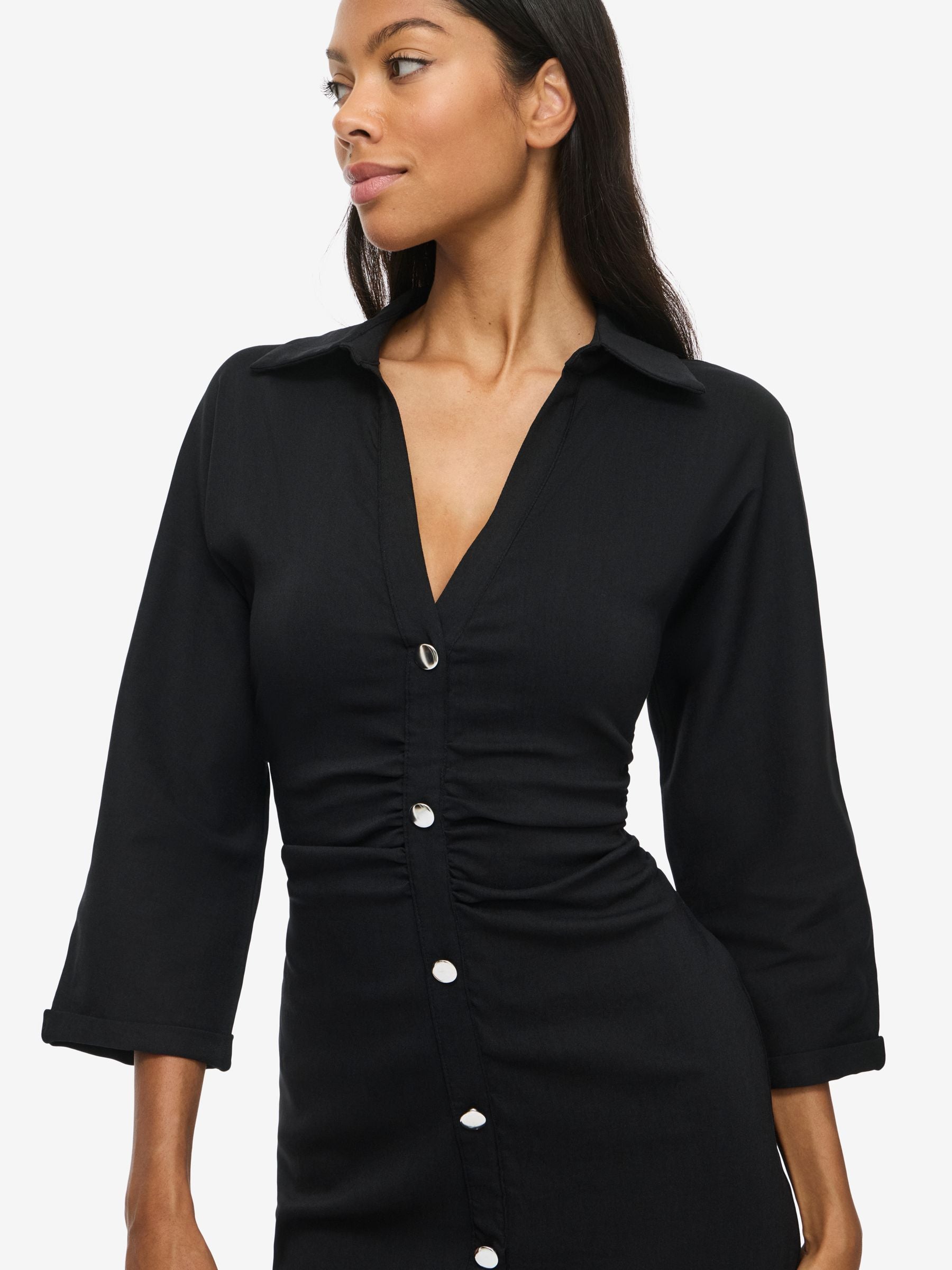 noisy-may-vestito-midi-hemdkleid-v-ausschnitt image 6