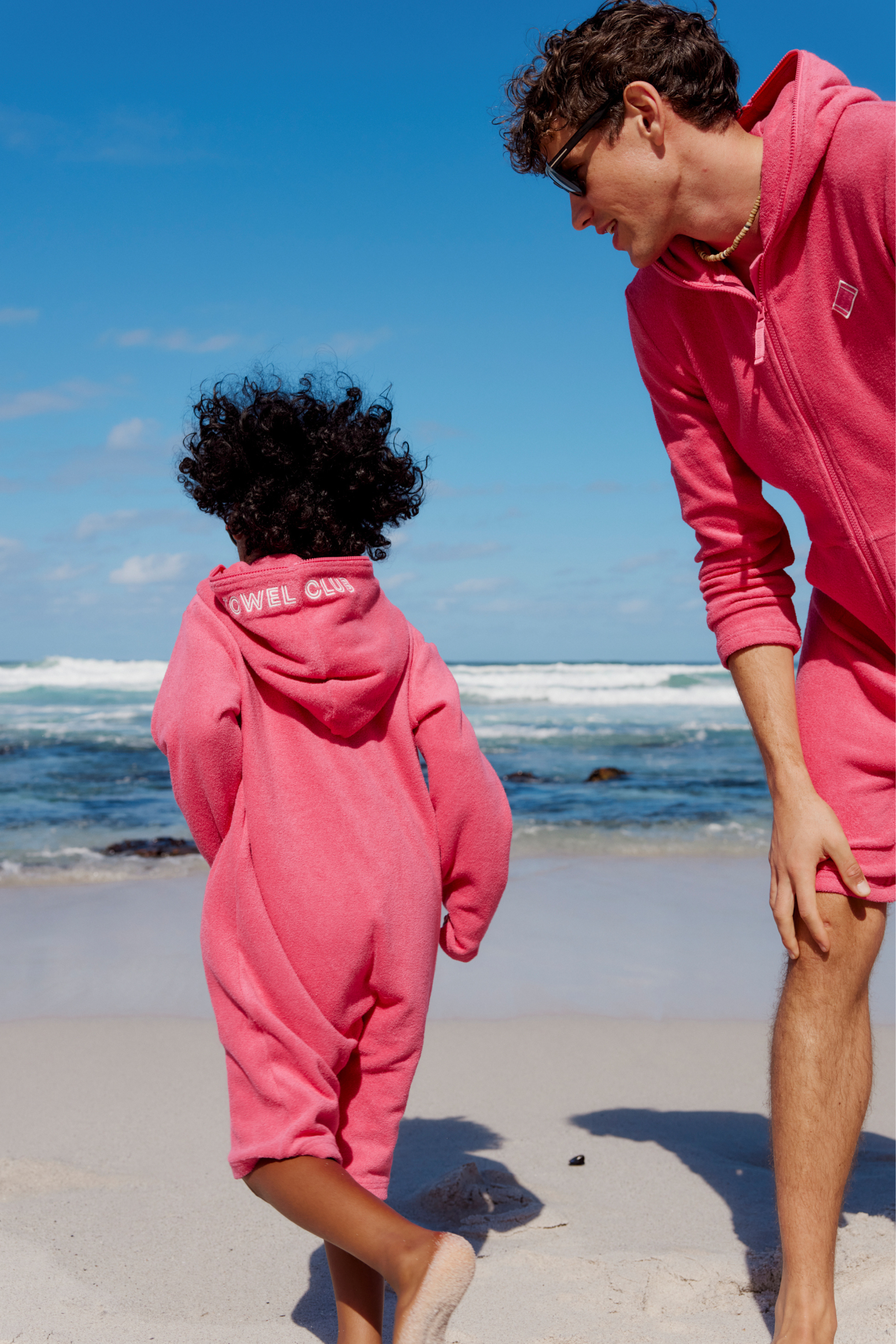 onepiece-towel-club-short-kids-jumpsuit-dunkelrosa-frottee image 5