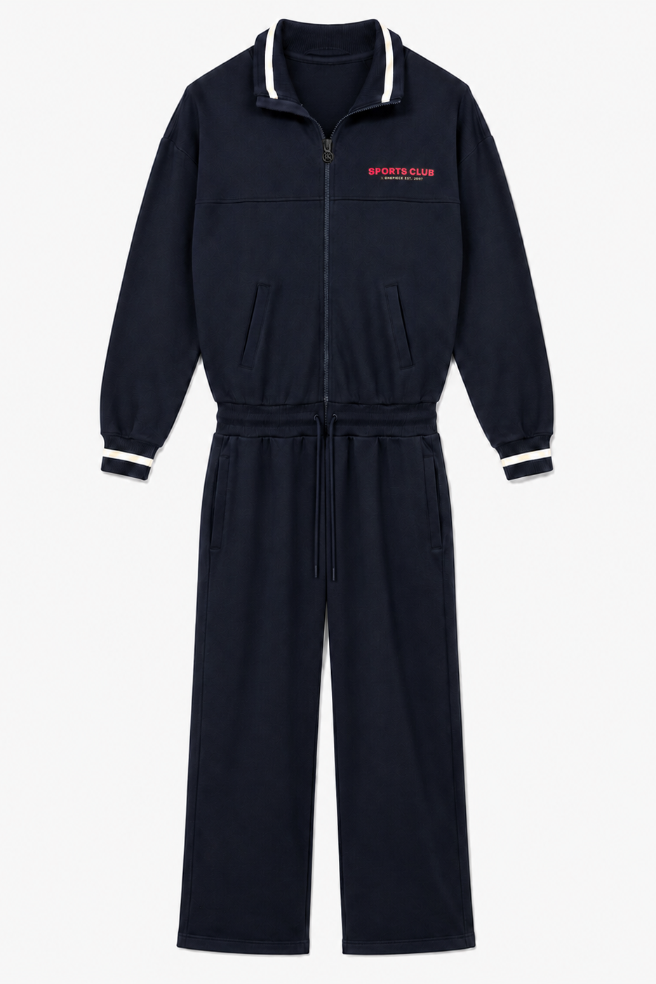 onepiece-90s-sporty-jumpsuit-overall-damen-navy-90er image 2