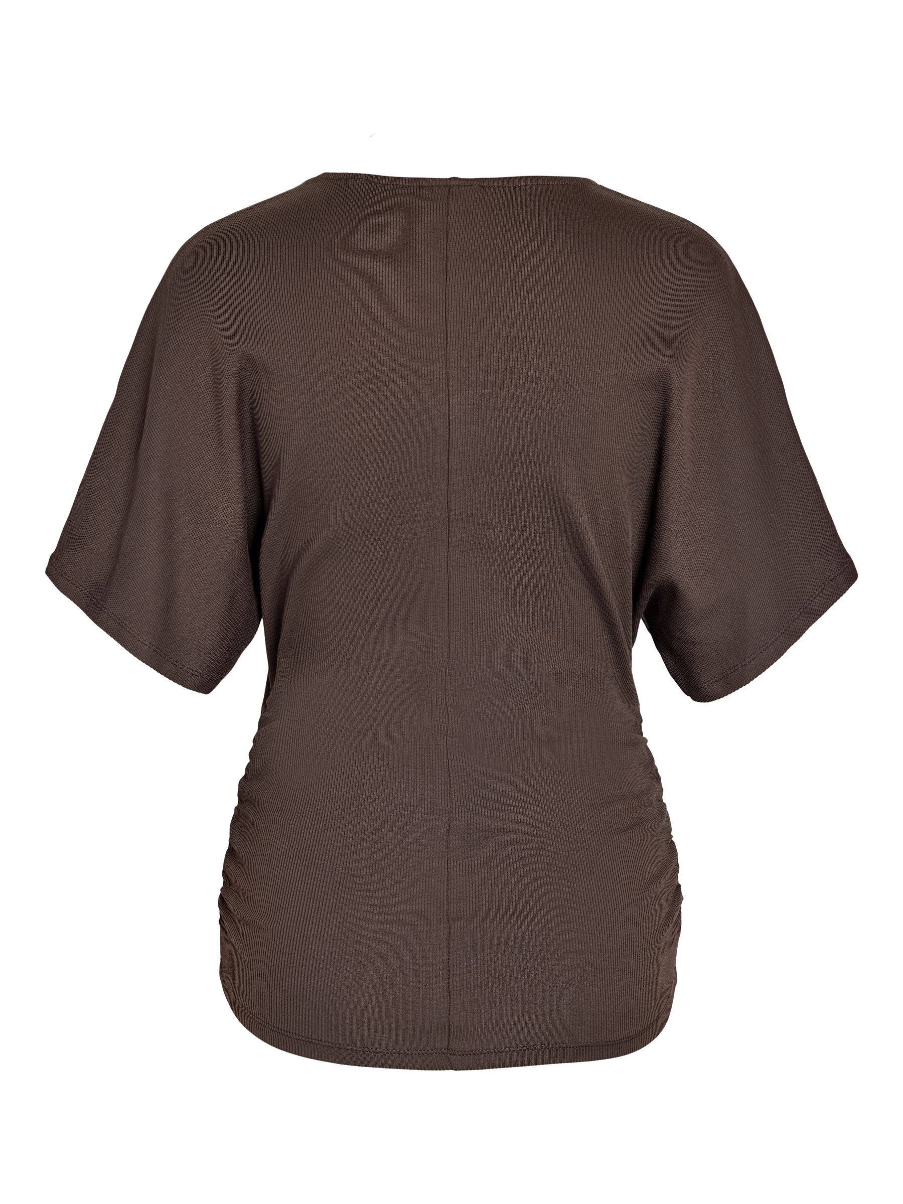 noisy-may-abbi-t-shirt-damen-bio-baumwolle-gerafft image 2