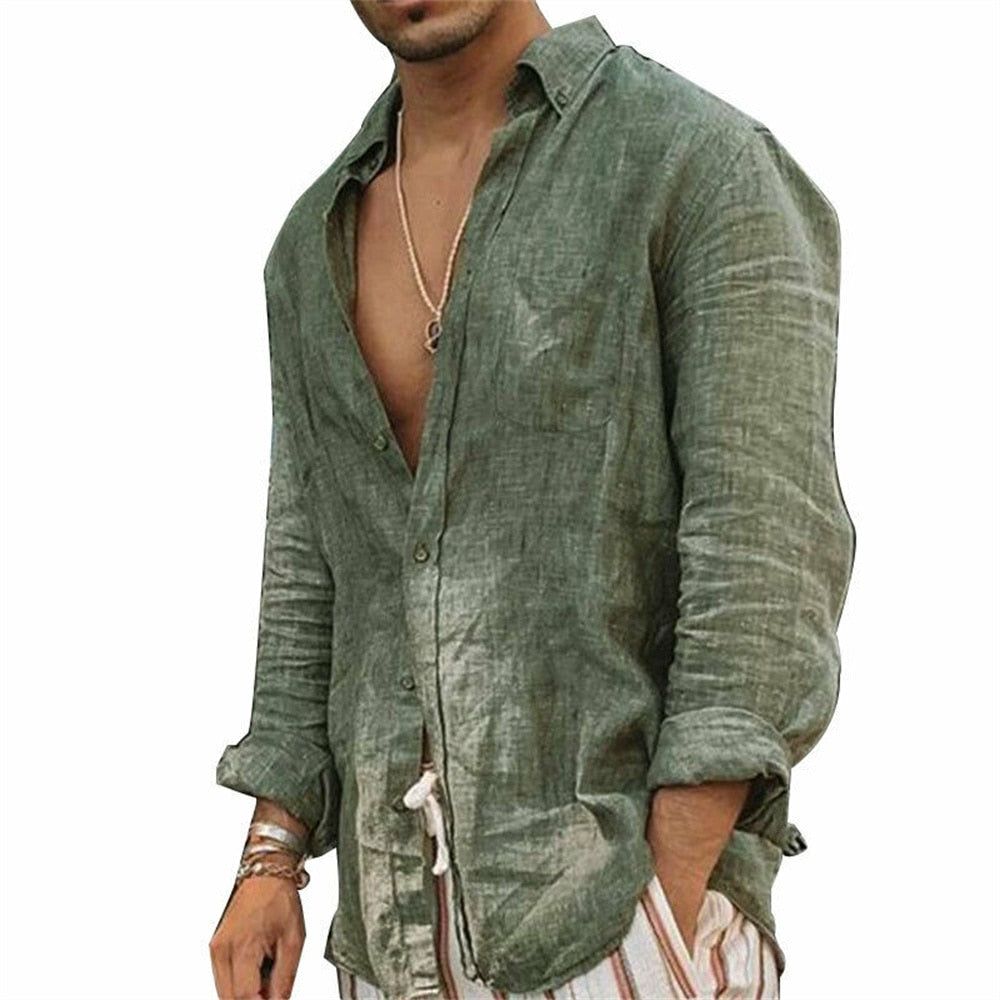arys-solid-color-hemd-herren-gr-n-l-freizeithemd image 6