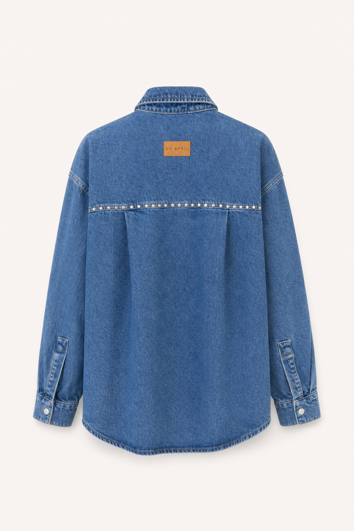 oh-april-vivian-denim-shirt-mid-blue-oversized-baumwolle image 4