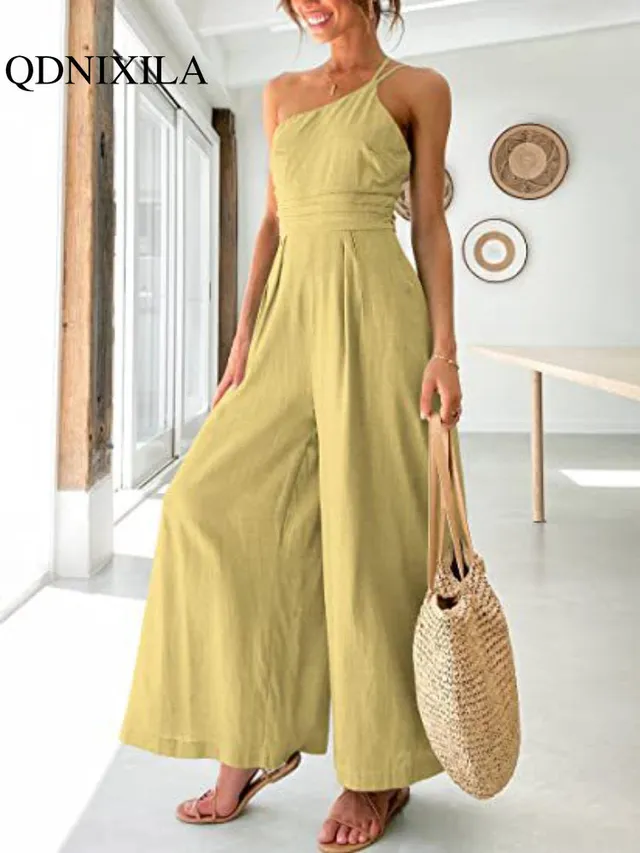 arys-summer-jumpsuit-damen-overall-schwarz-mit-taschen image 1