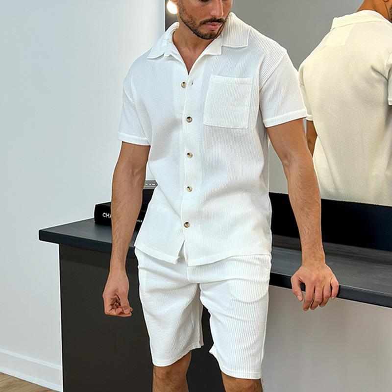 arys-polo-set-herren-schwarz-l-shirt-shorts image 5