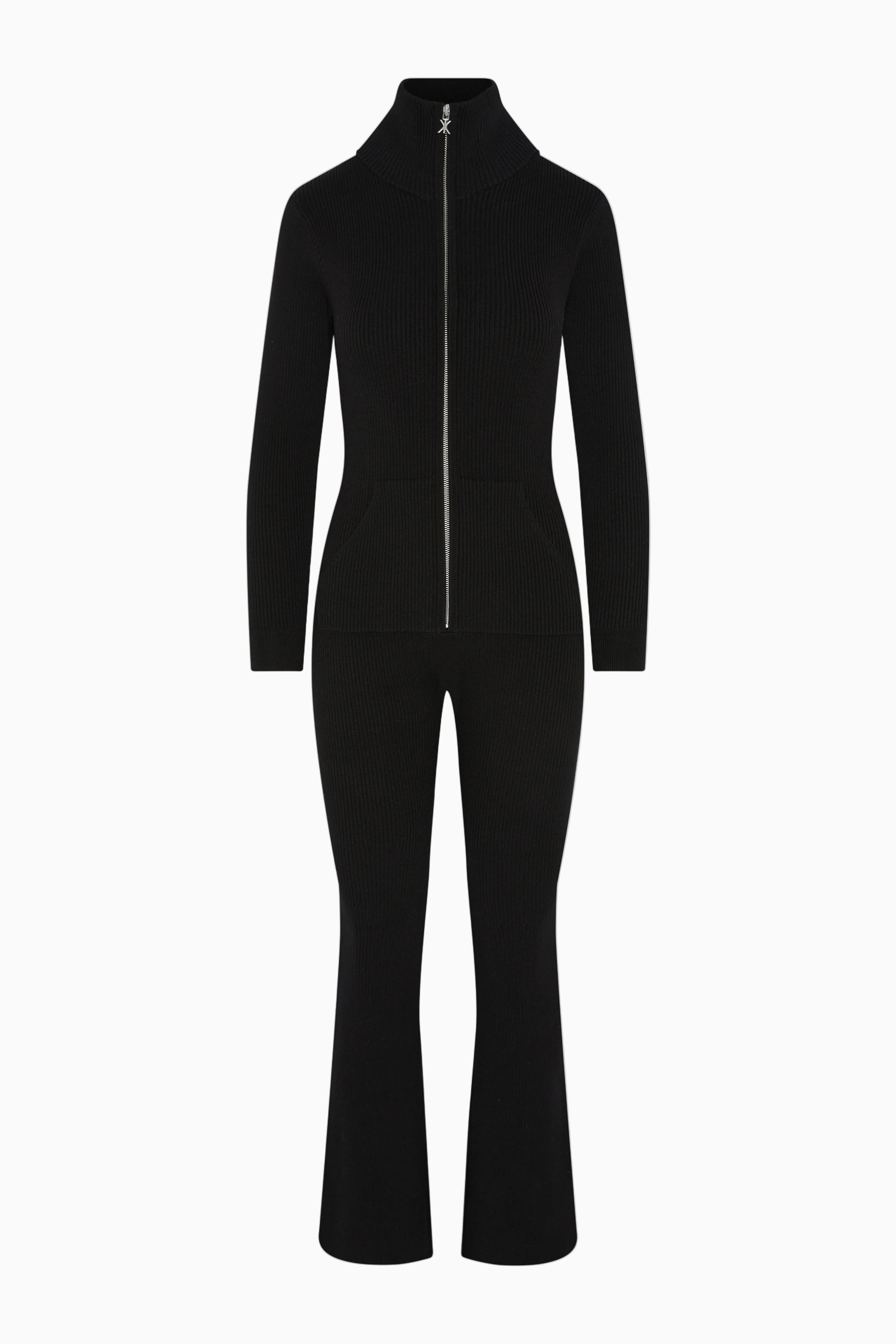 onepiece-the-rib-highneck-jumpsuit-schwarz-ripp image 1