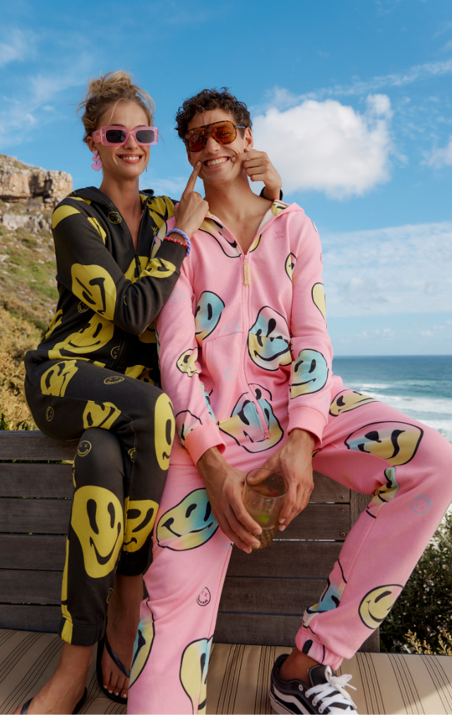onepiece-keep-smiling-jumpsuit-damen-overall-multi-smiley-print image 6