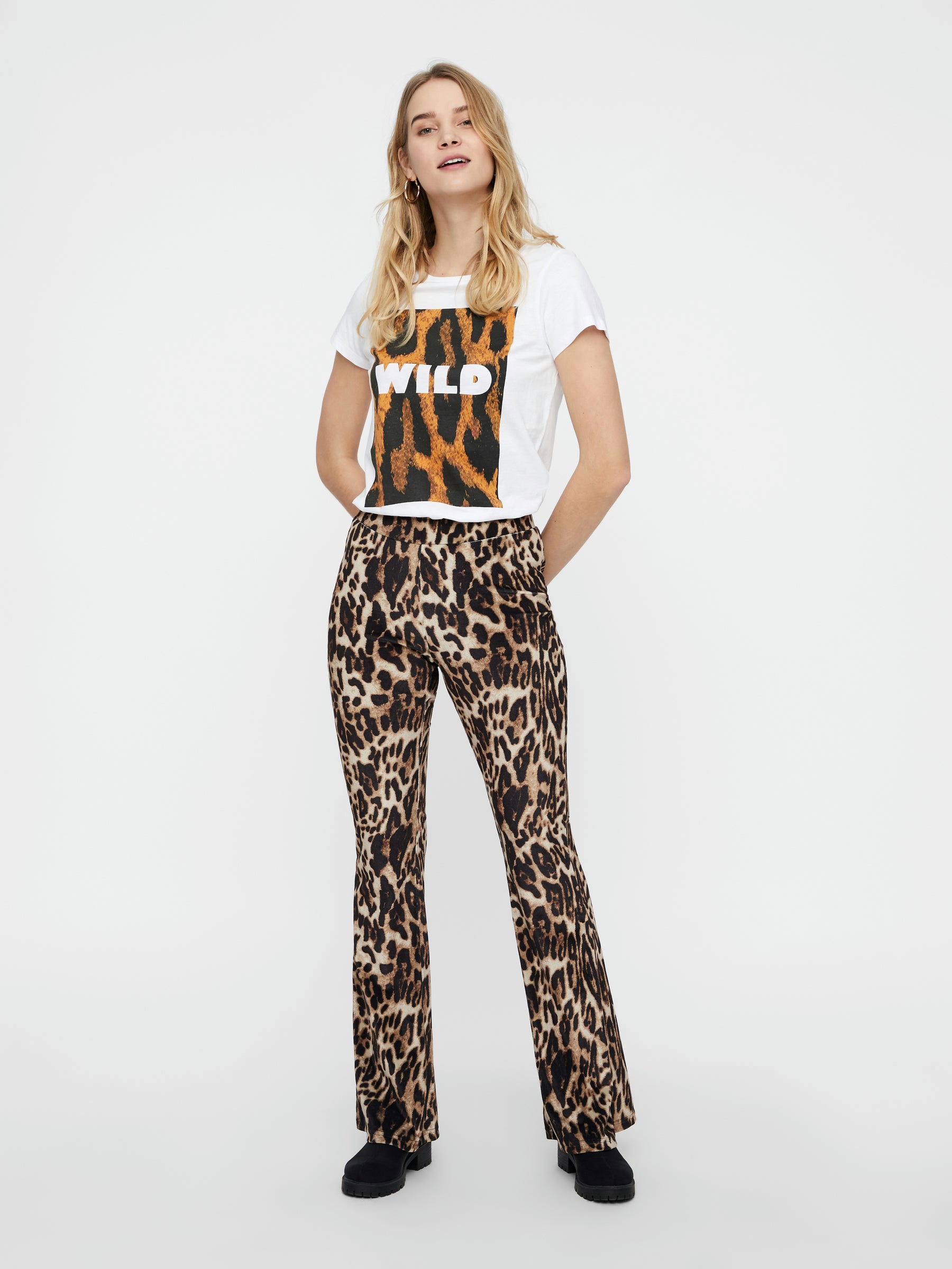 noisy-may-t-shirt-kurzarm-tiger-rundhals image 4