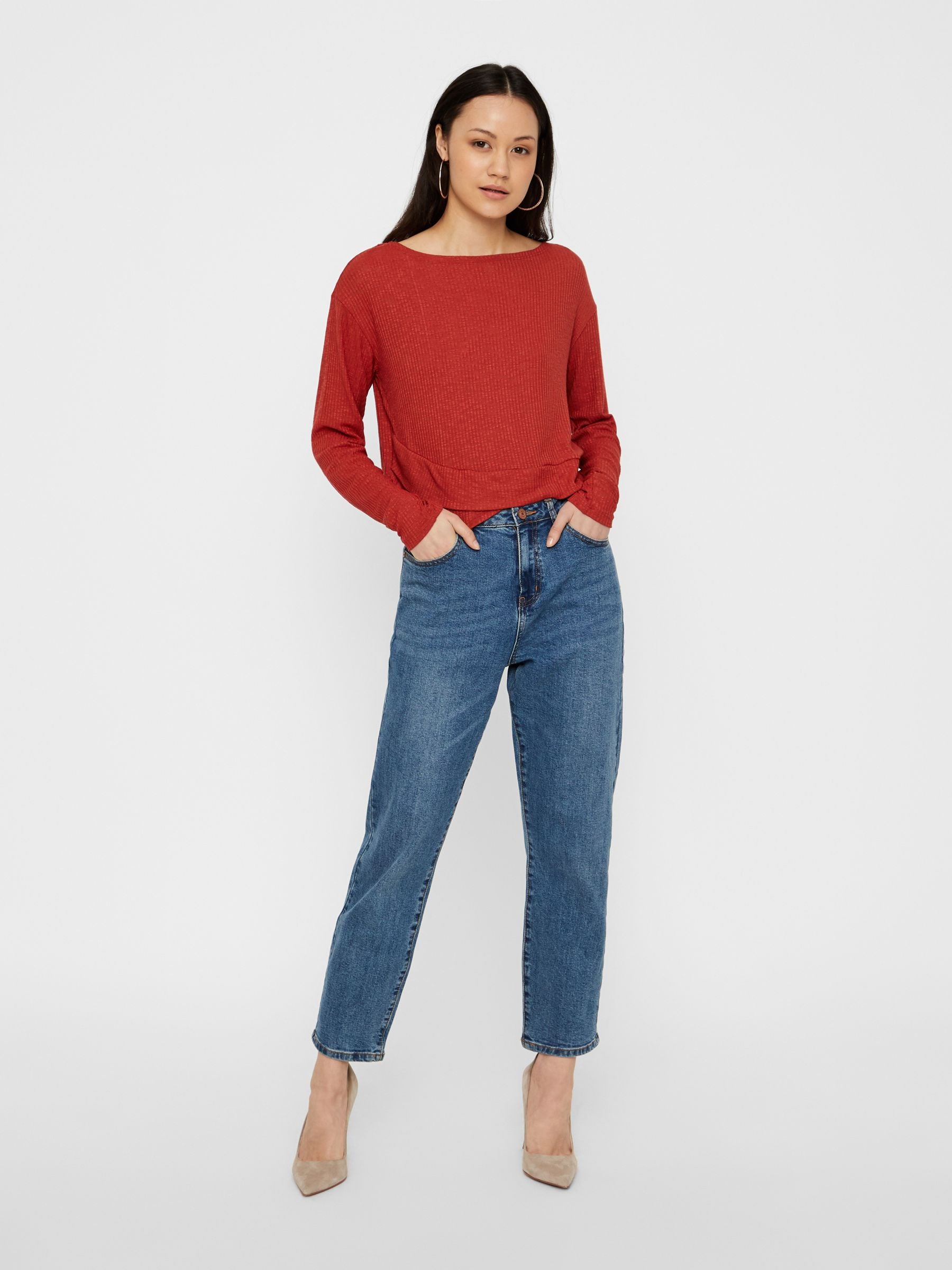 noisy-may-langarm-bluse-wickeloptik-viskose-stretch image 4