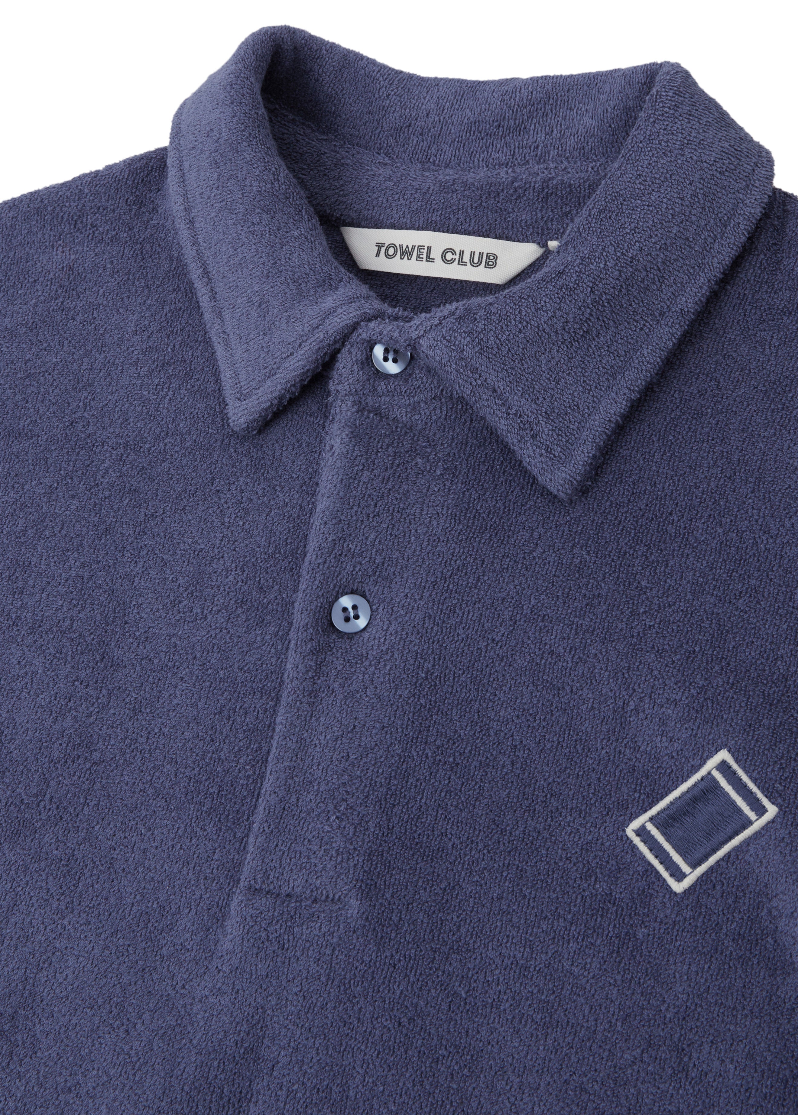 onepiece-towel-club-piquet-t-shirt-dusty-navy-frottee image 3