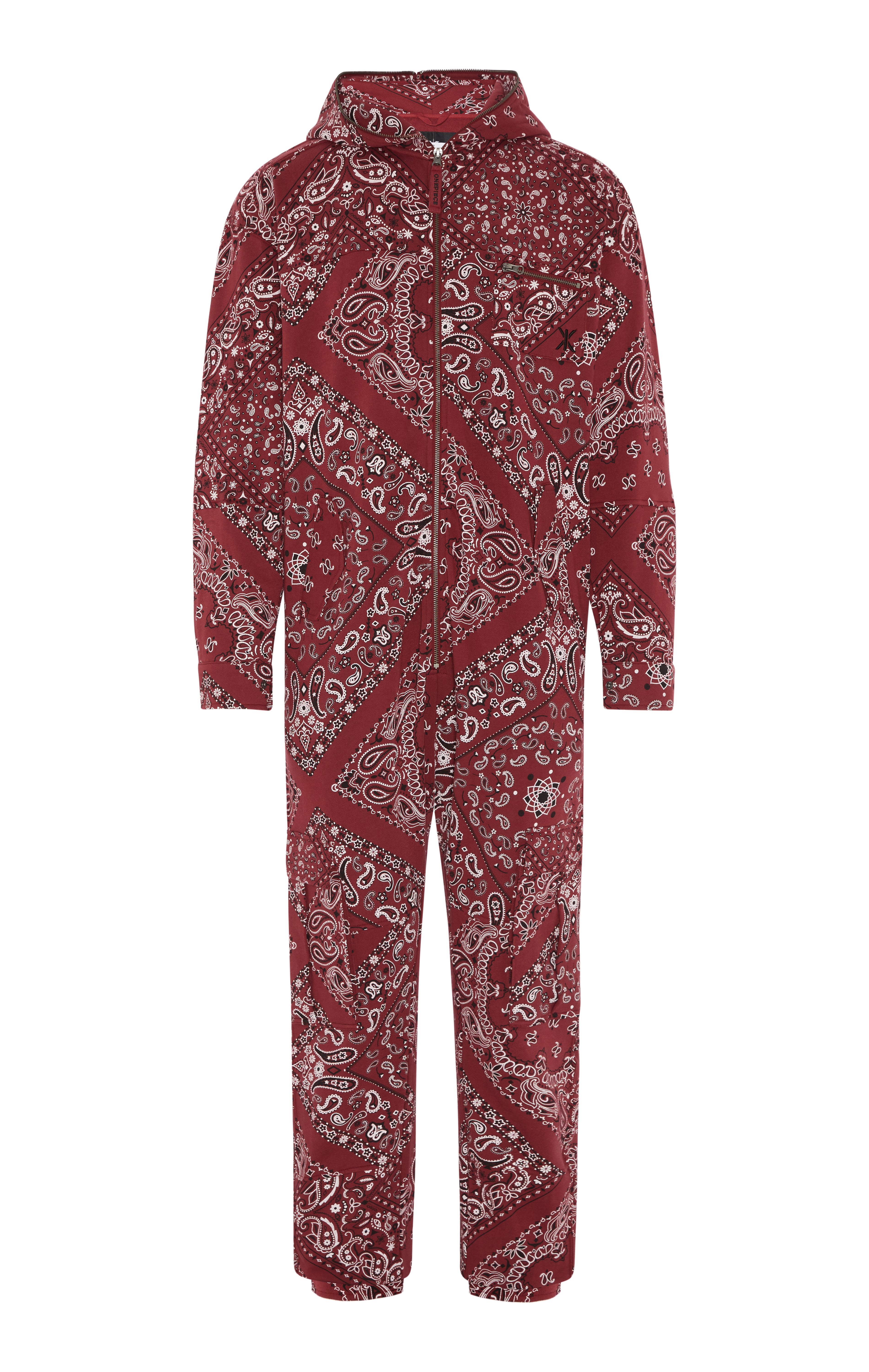 onepiece-cargo-baggy-paisley-jumpsuit-rot-damen-overall image 1