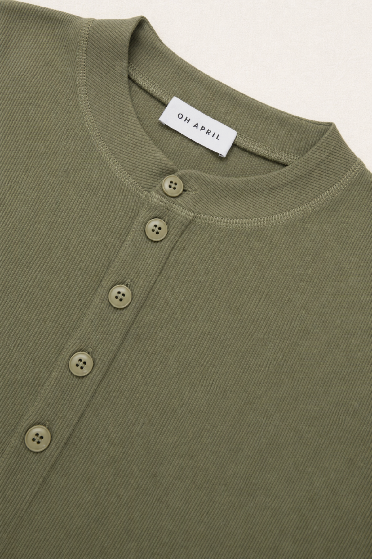oh-april-maris-longsleeve-olive-slim-fit-modal image 3