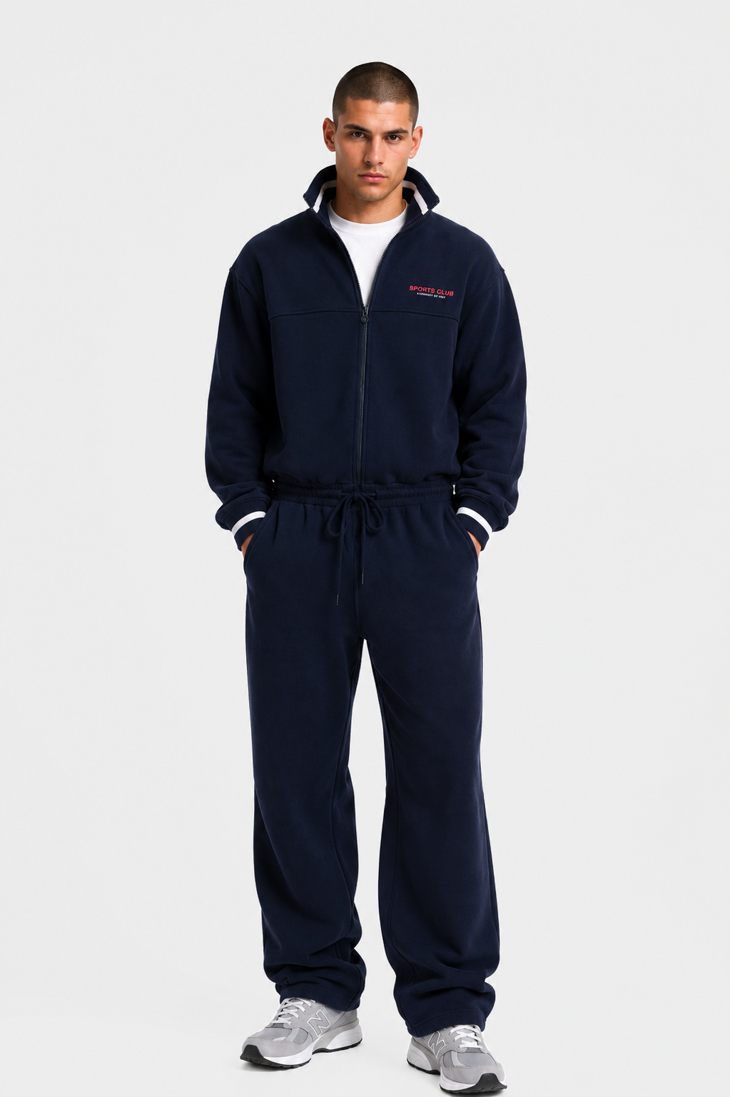 onepiece-90s-sporty-jumpsuit-overall-damen-navy-90er image 4