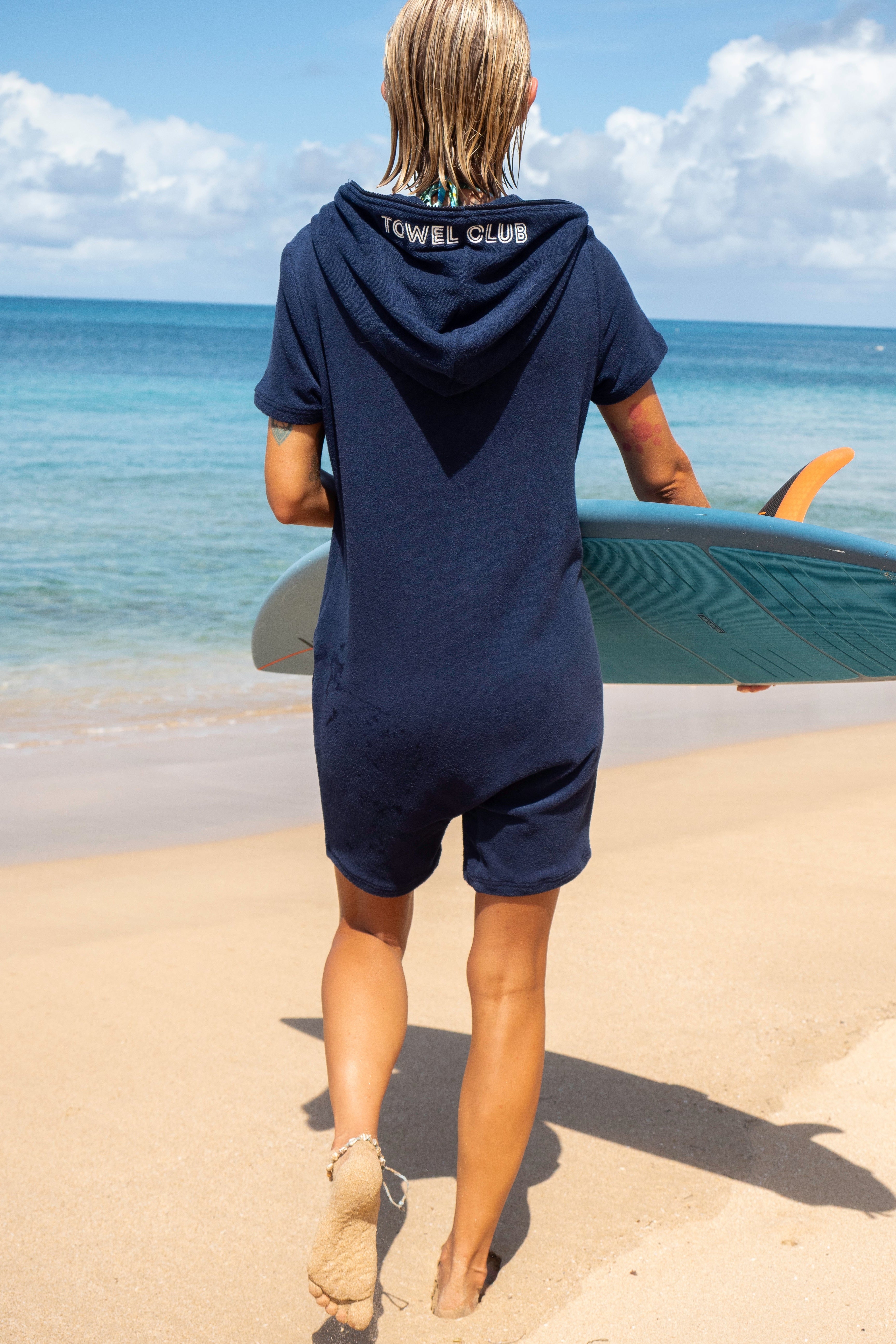 onepiece-towel-club-shortsleeve-jumpsuit-frottee-overall-navy image 5