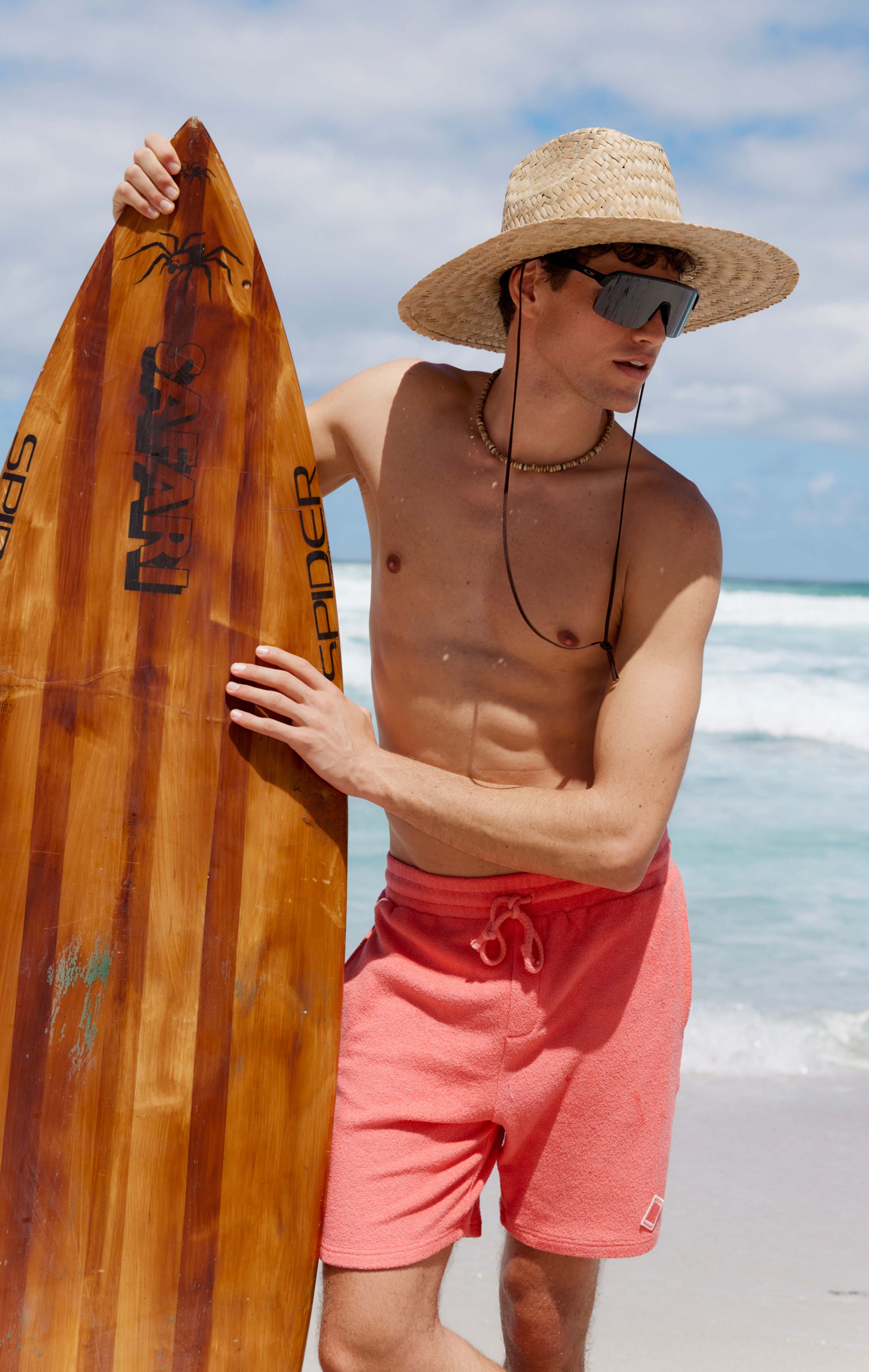 onepiece-towel-club-shorts-shorts-coral-frottee image 5