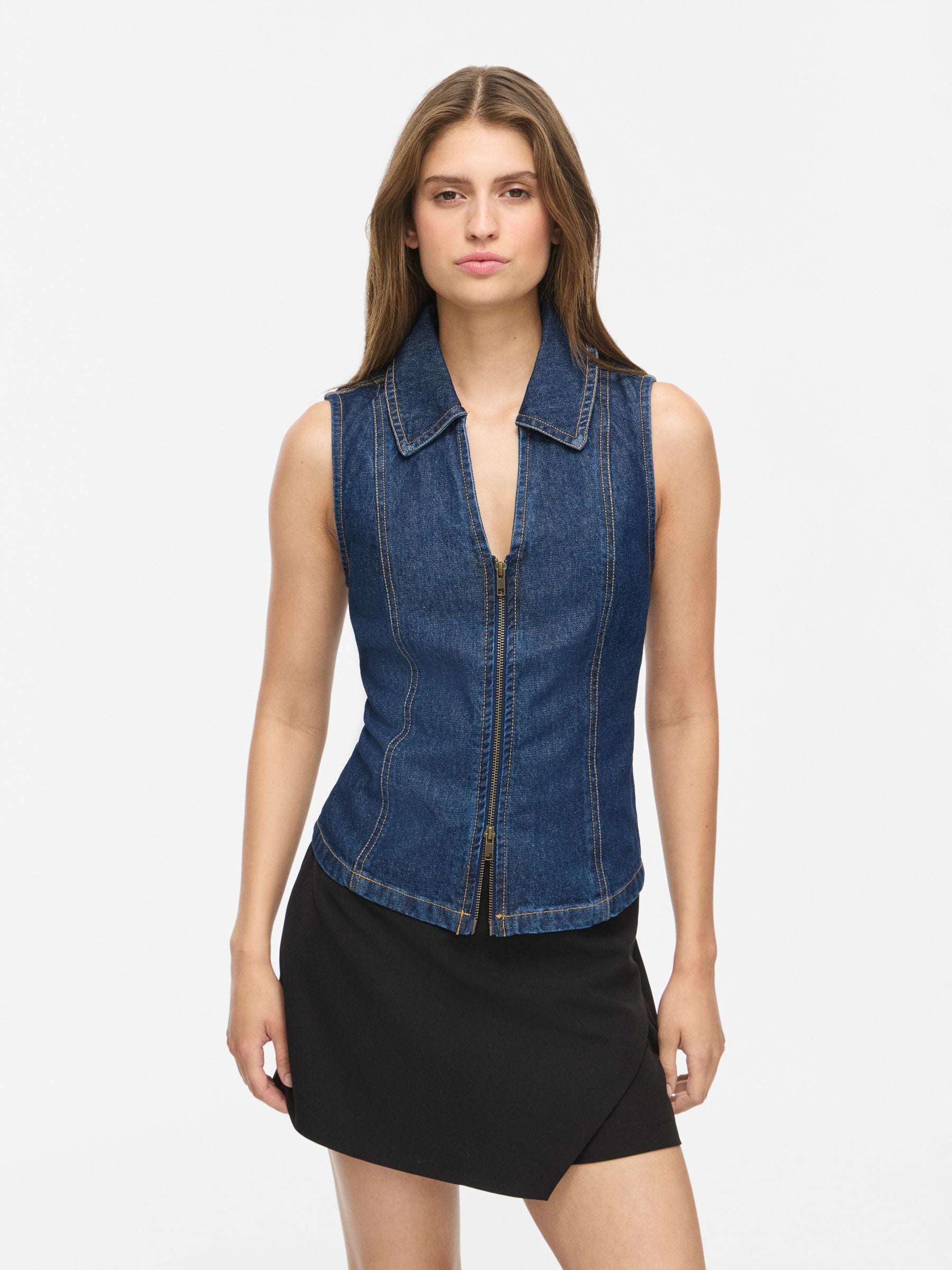 noisy-may-nmsirena-top-jeans-top-mit-polokragen-rmellos image 3