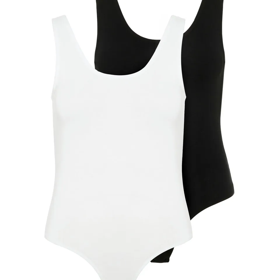 noisy-may-2er-pack-body-damen-schwarz-wei-rmellos image 1