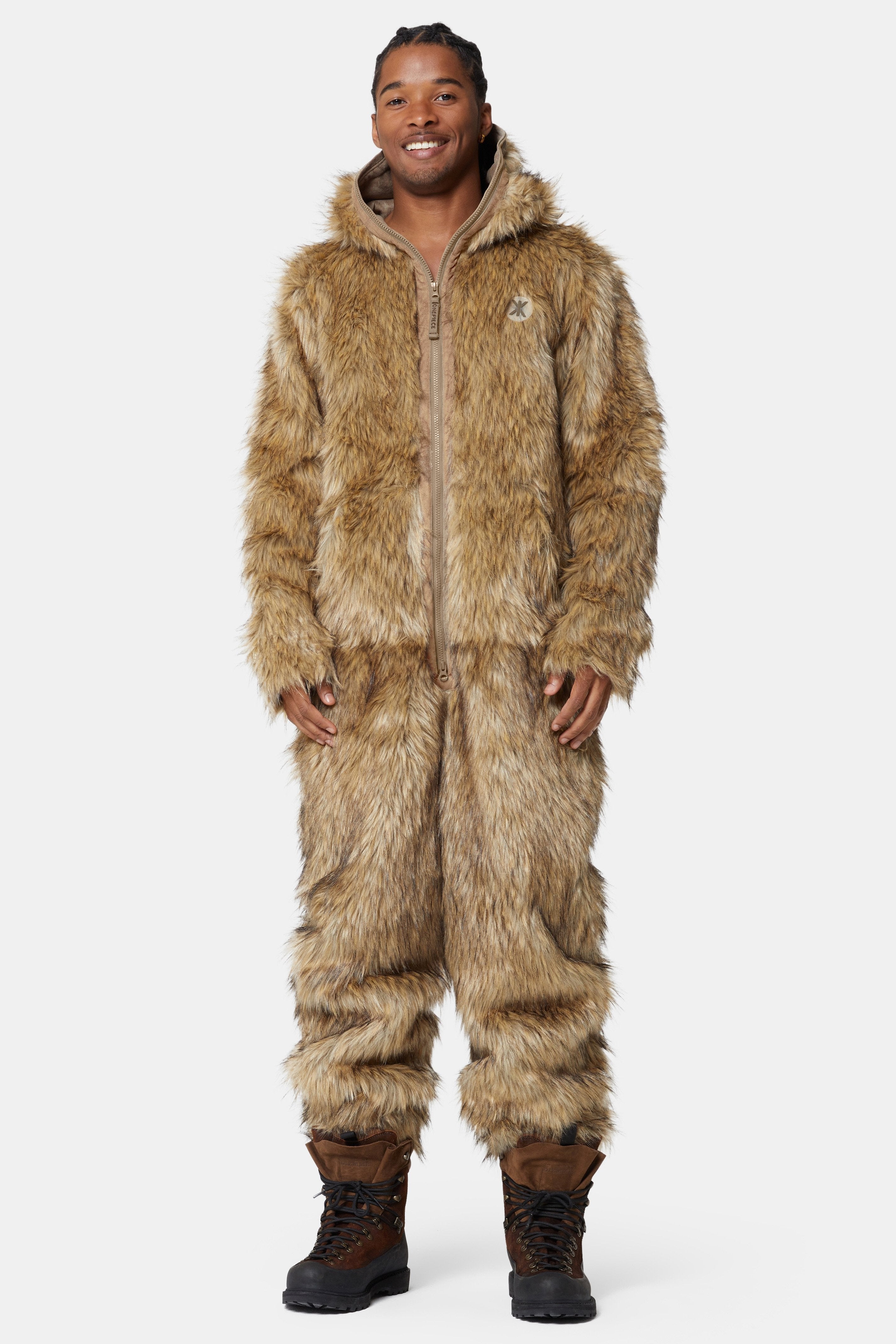 onepiece-good-hair-day-jumpsuit-braun-kunstfell-warm image 8