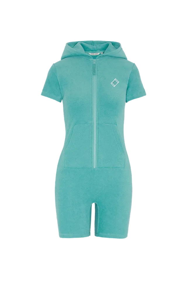 onepiece-towel-club-short-fitted-jumpsuit-dark-mint image 1