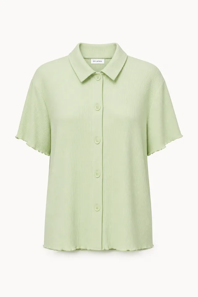 oh-april-fleur-short-sleeve-blouse-bluse-mint-green image 1