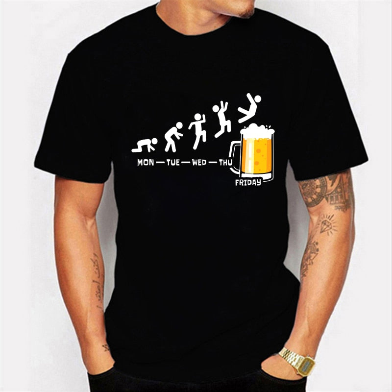 arys-beer-print-t-shirt-herren-schwarz-baumwolle-gr-m image 2
