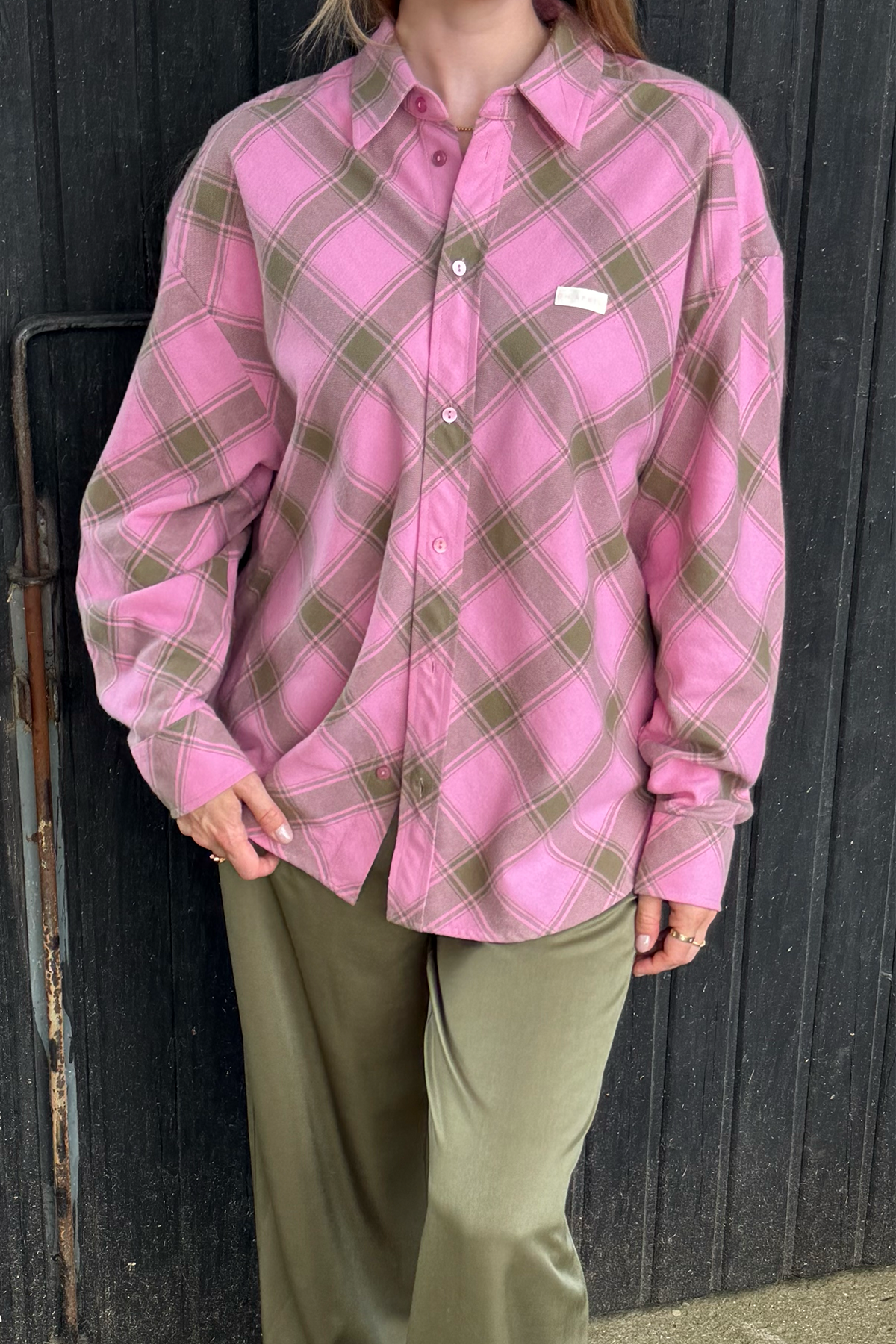 oh-april-vivian-shirt-olive-check-karohemd image 2