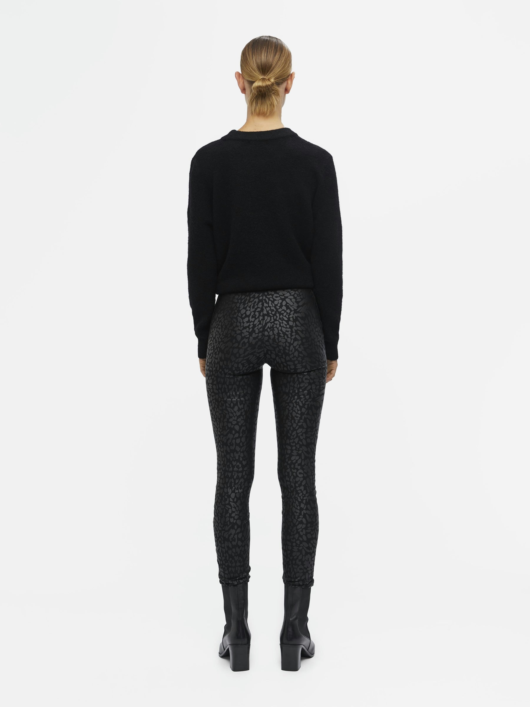object-objbelle-legging-coated-glitzer-mid-waist image 3