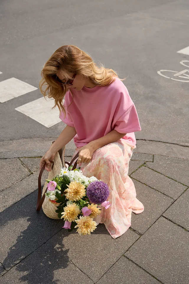 oh-april-karo-short-sleeve-sweater-light-pink-baumwolle image 1