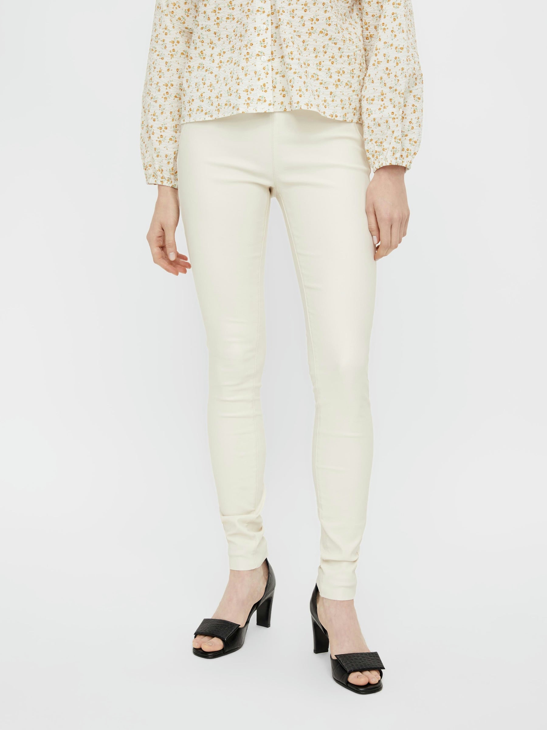 object-objbelle-leggings-coated-glitzer-slim-mid-waist image 2