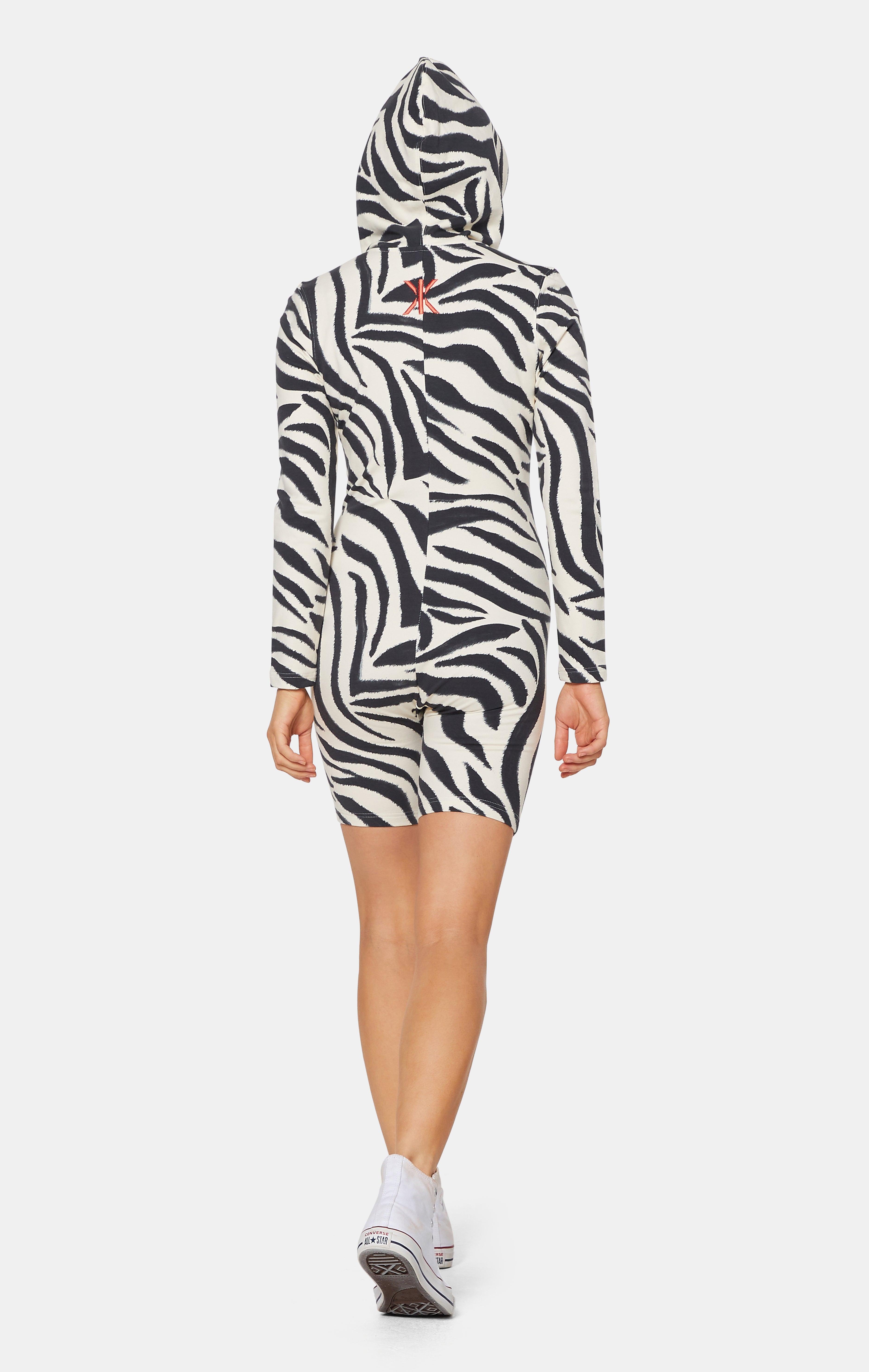 onepiece-zebra-fitted-short-jumpsuit-jumpsuit-off-white-zebra image 7