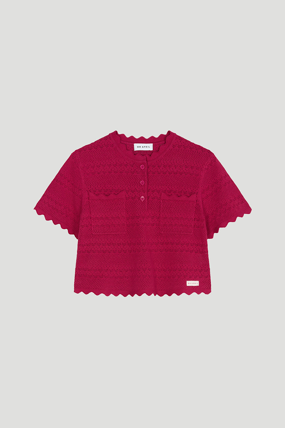 oh-april-serin-knit-t-shirt-berry-whip-slim-fit image 2