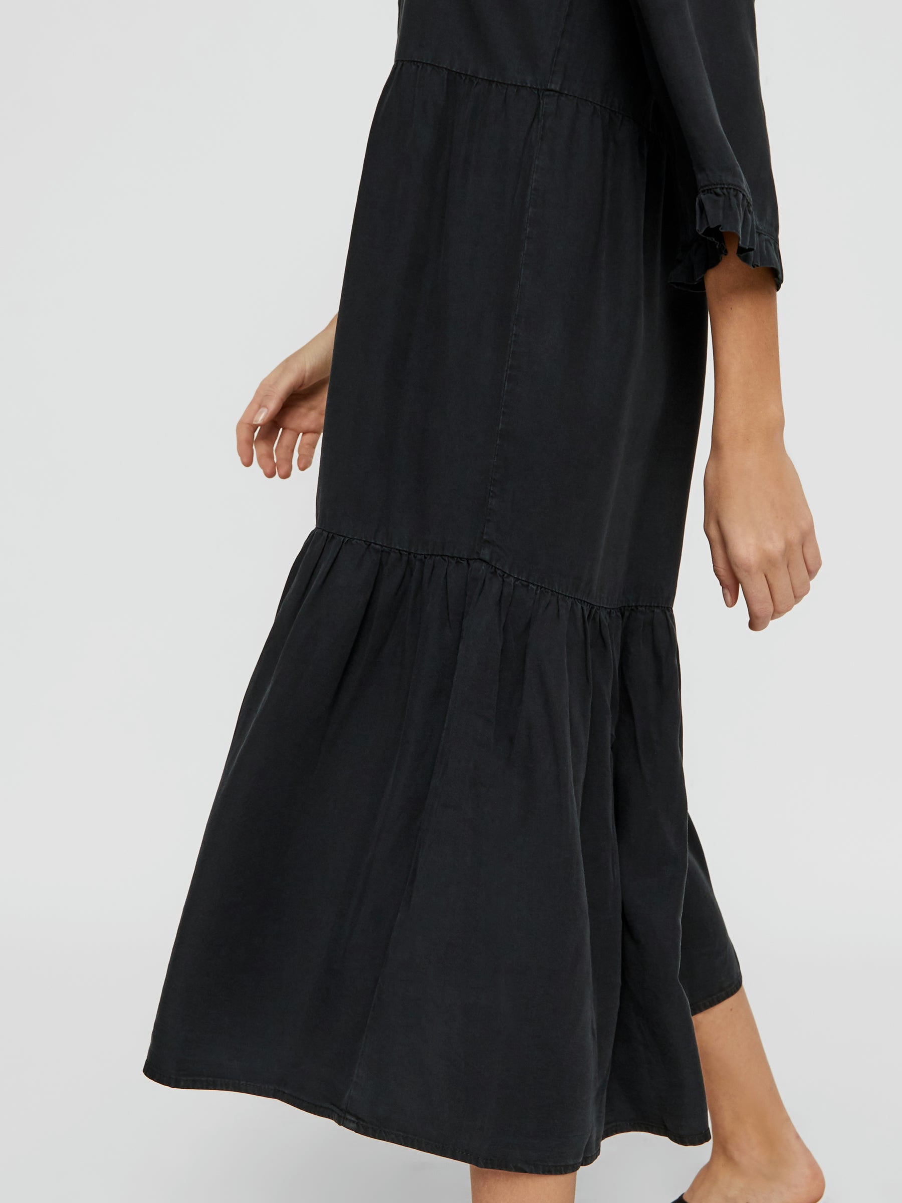 noisy-may-dresses-langes-kleid-3-4-rmel-v-ausschnitt image 6