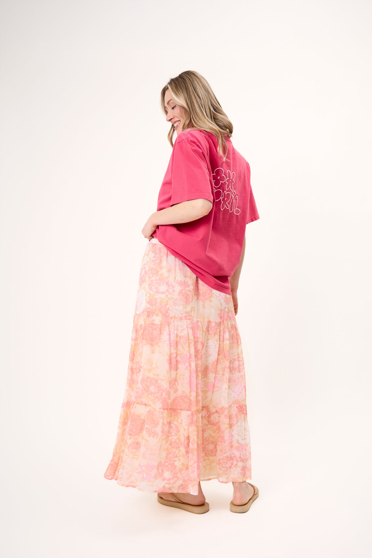 oh-april-bf-t-shirt-flower-raspberry-shirt-oversized-baumwolle image 2