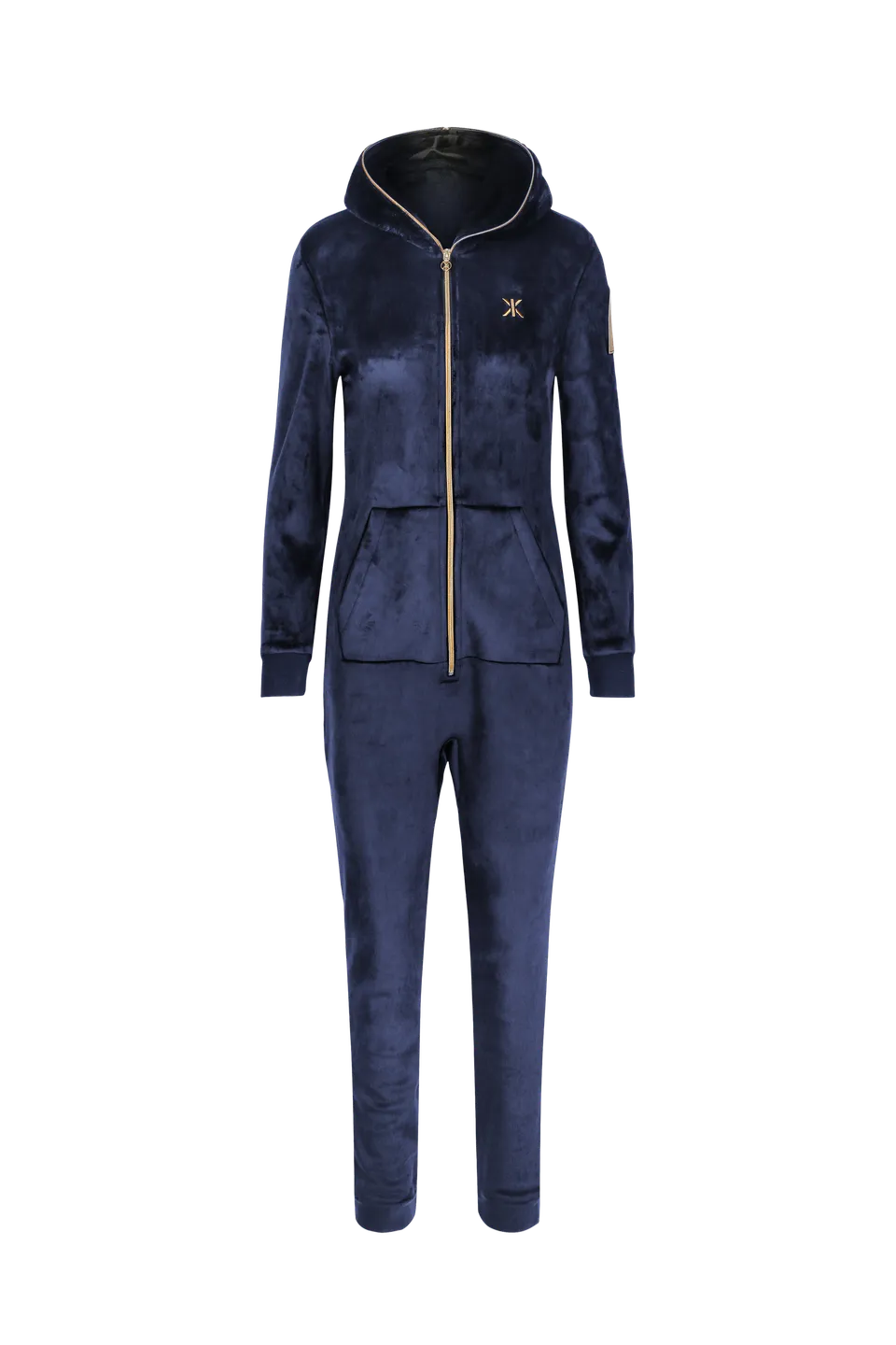 onepiece-alps-soft-velvet-jumpsuit-navy-damen-slim image 1