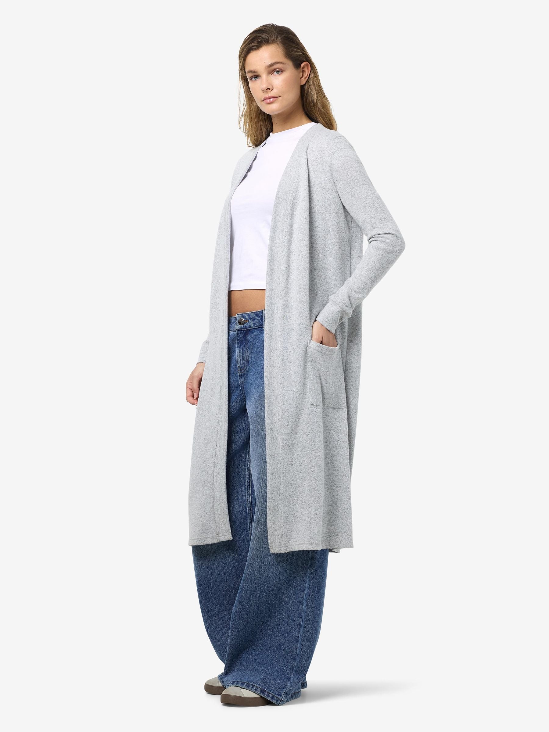 noisy-may-lange-offene-strickjacke-mit-taschen-geb-rstet-6 image 3