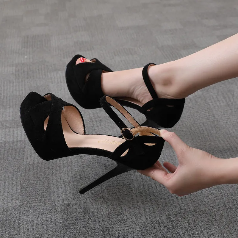 arys-stiletto-fish-mouth-sandalen-damen-schwarz-plateau image 1