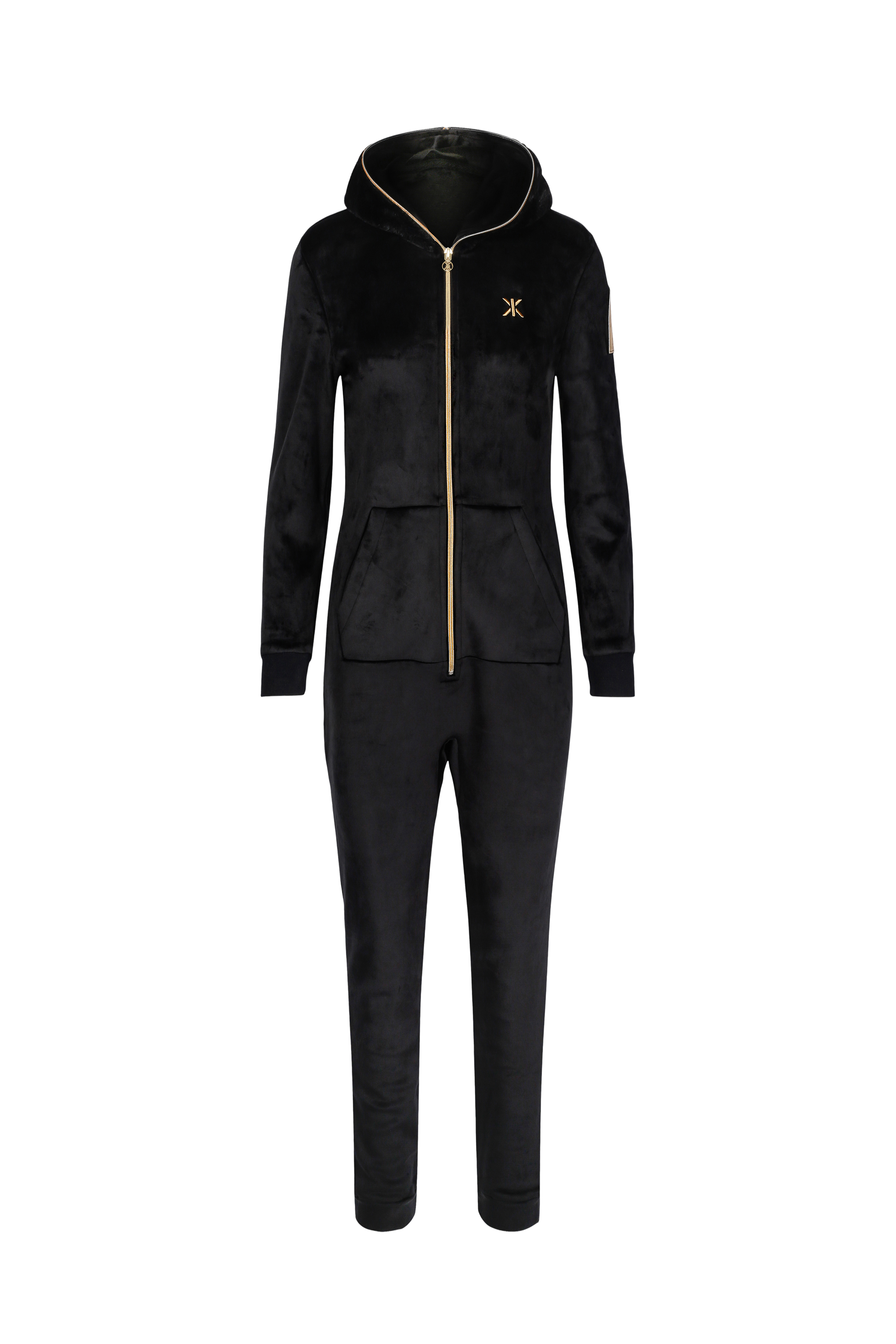 onepiece-alps-soft-velvet-fitted-jumpsuit-schwarz image 1