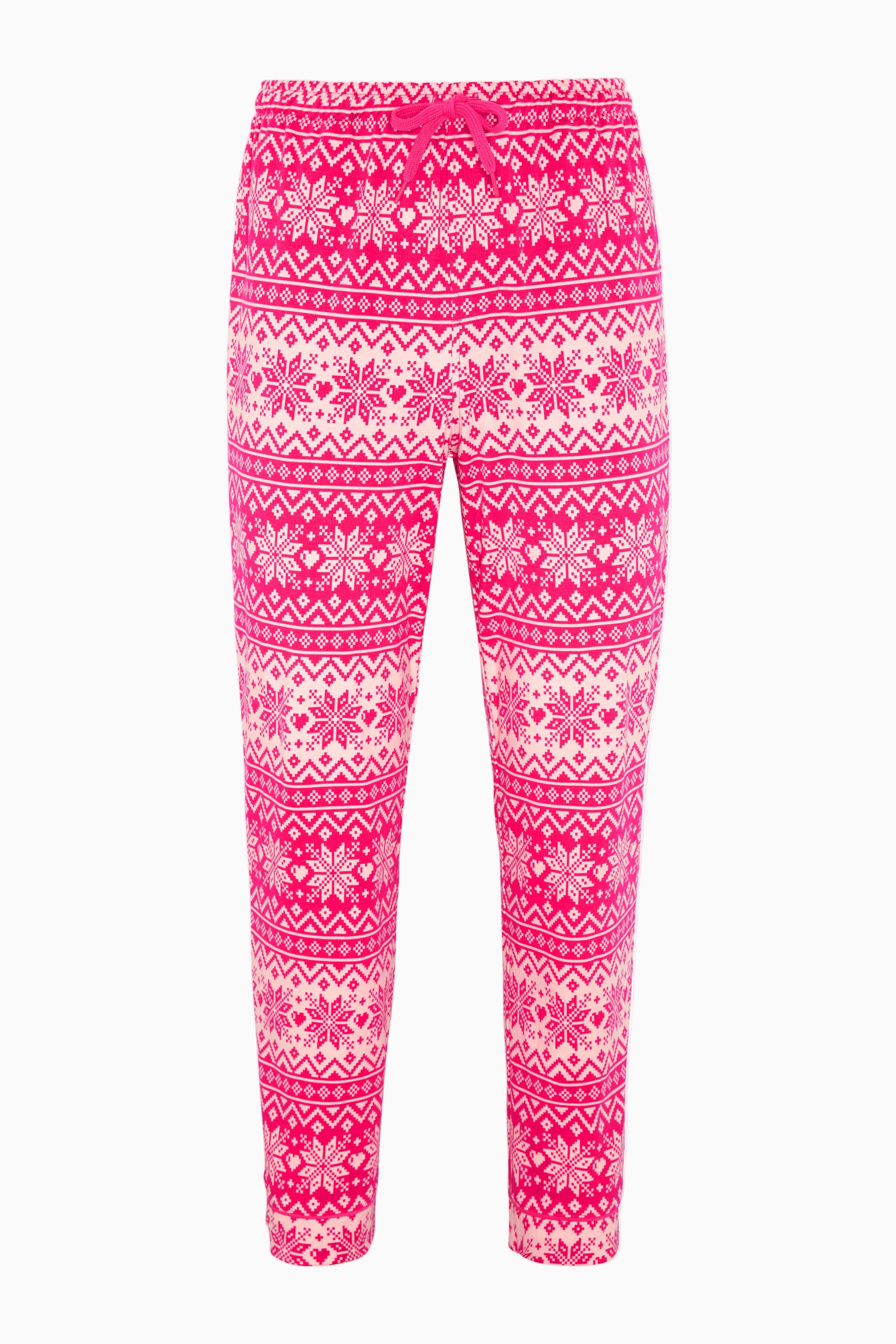 onepiece-winter-pyjamas-set-pyjama-pink-schneeflocken image 3