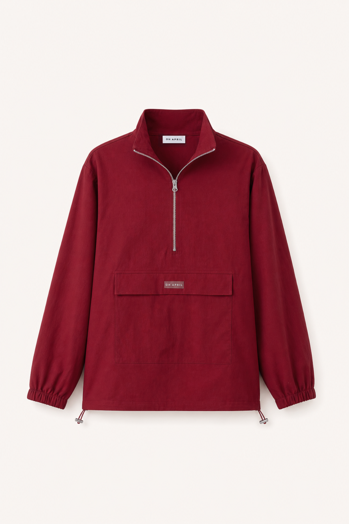 oh-april-windbreaker-jacke-cherry-red-mit-kordelzug image 2