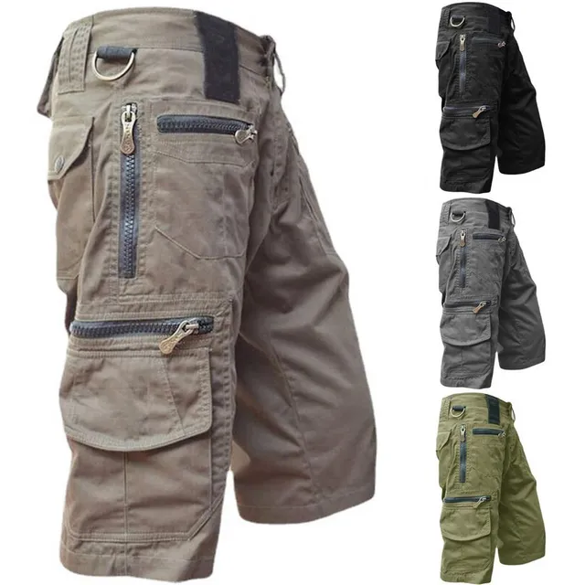 arys-brooklyn-comfy-cargo-shorts-herren-schwarz-baumwolle image 1