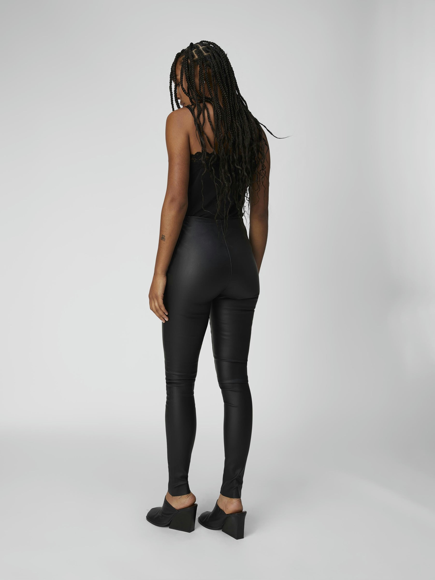 object-objbelle-legging-damen-coated-glitzer-slim image 4