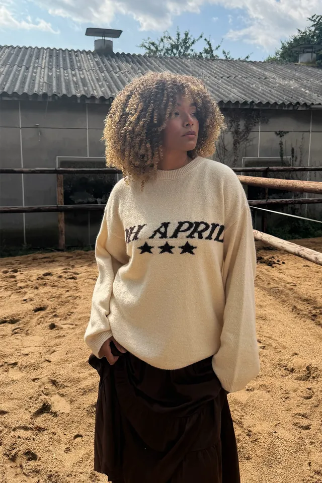 oh-april-moani-knit-jumper-strickpullover-beige-oversize image 1