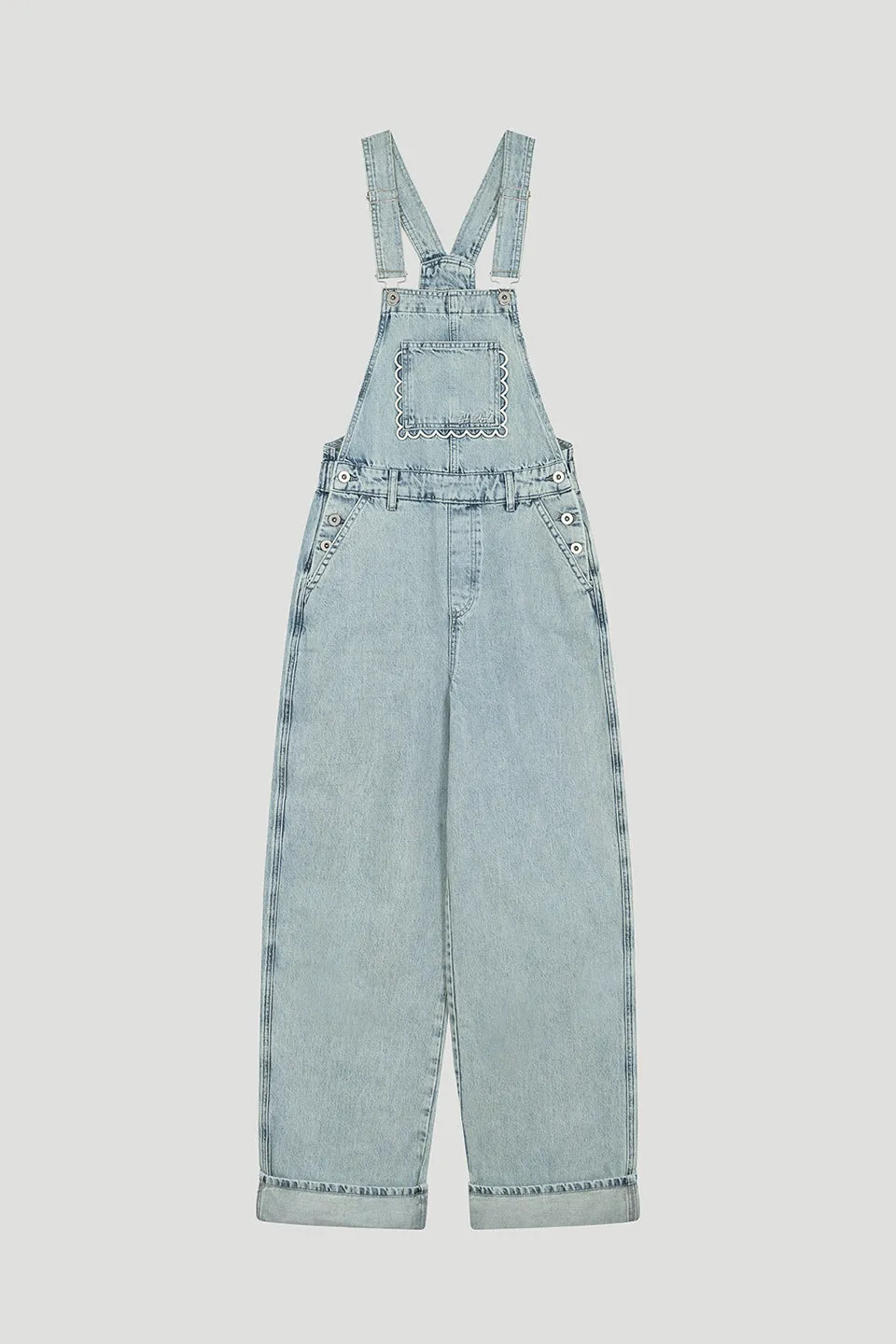 oh-april-solei-denim-overall-light-blue-wash-regular image 1