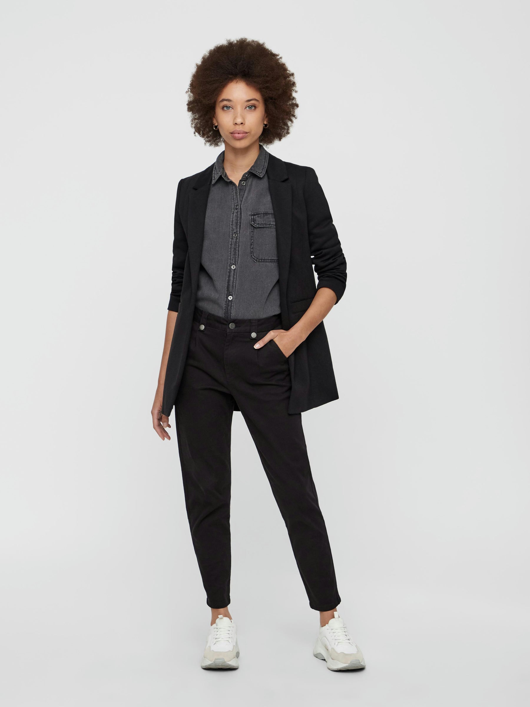 noisy-may-blazer-lang-ohne-verschluss-gef-ttert image 5