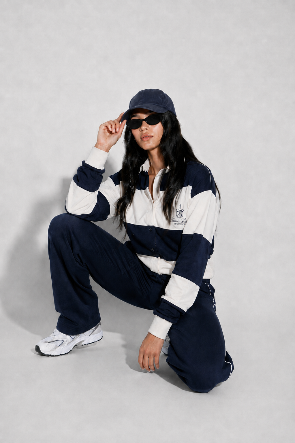onepiece-90s-rugby-female-jumpsuit-damen-navy image 4