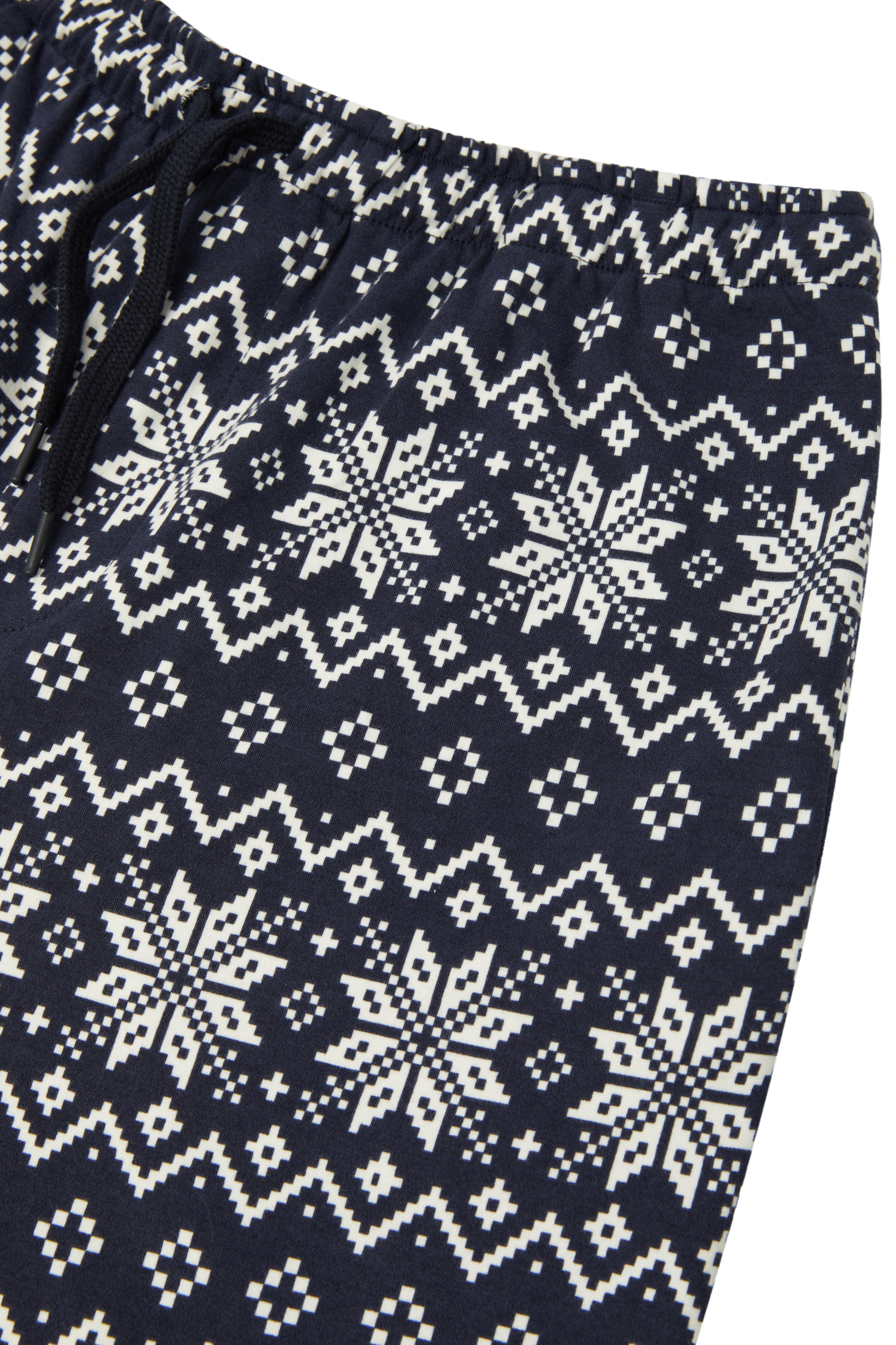 onepiece-winter-pyjamas-set-navy-schneeflocken-damen image 7