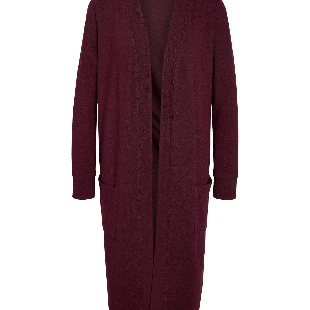 noisy-may-strickcardigan-lang-offen-mit-taschen-damen image 1